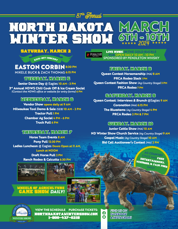 Winter Show Highlights Schedule 